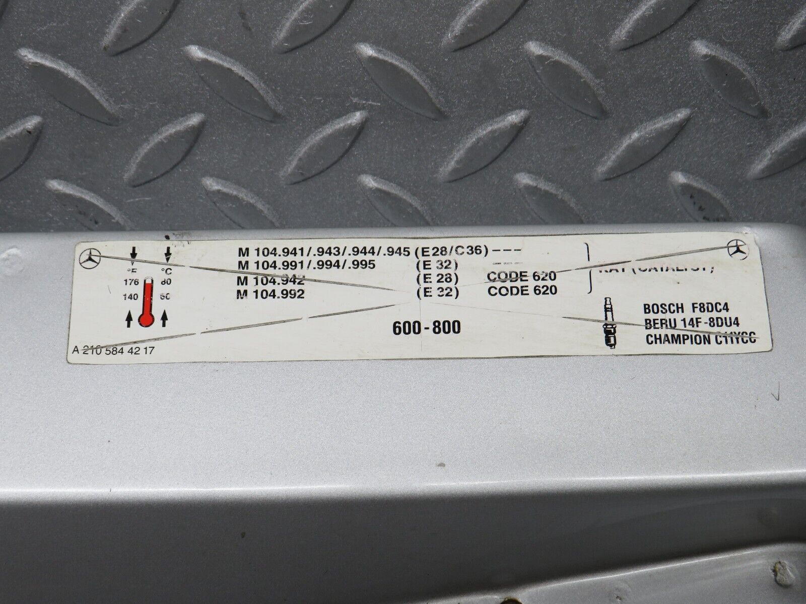 39440 Mercedes-Benz R129 320SL Coupe Bonnet Lock Carrier Panel 2105844217