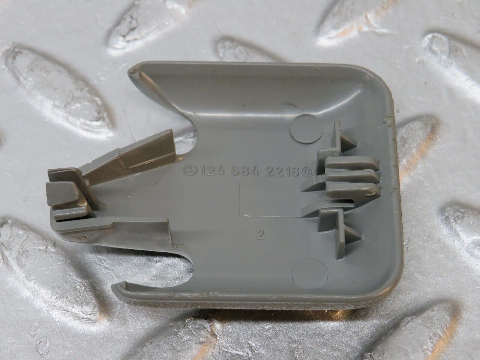 31255 Mercedes-Benz S124 220TE Front Seat Rail Trim Cover Pair 1246842218