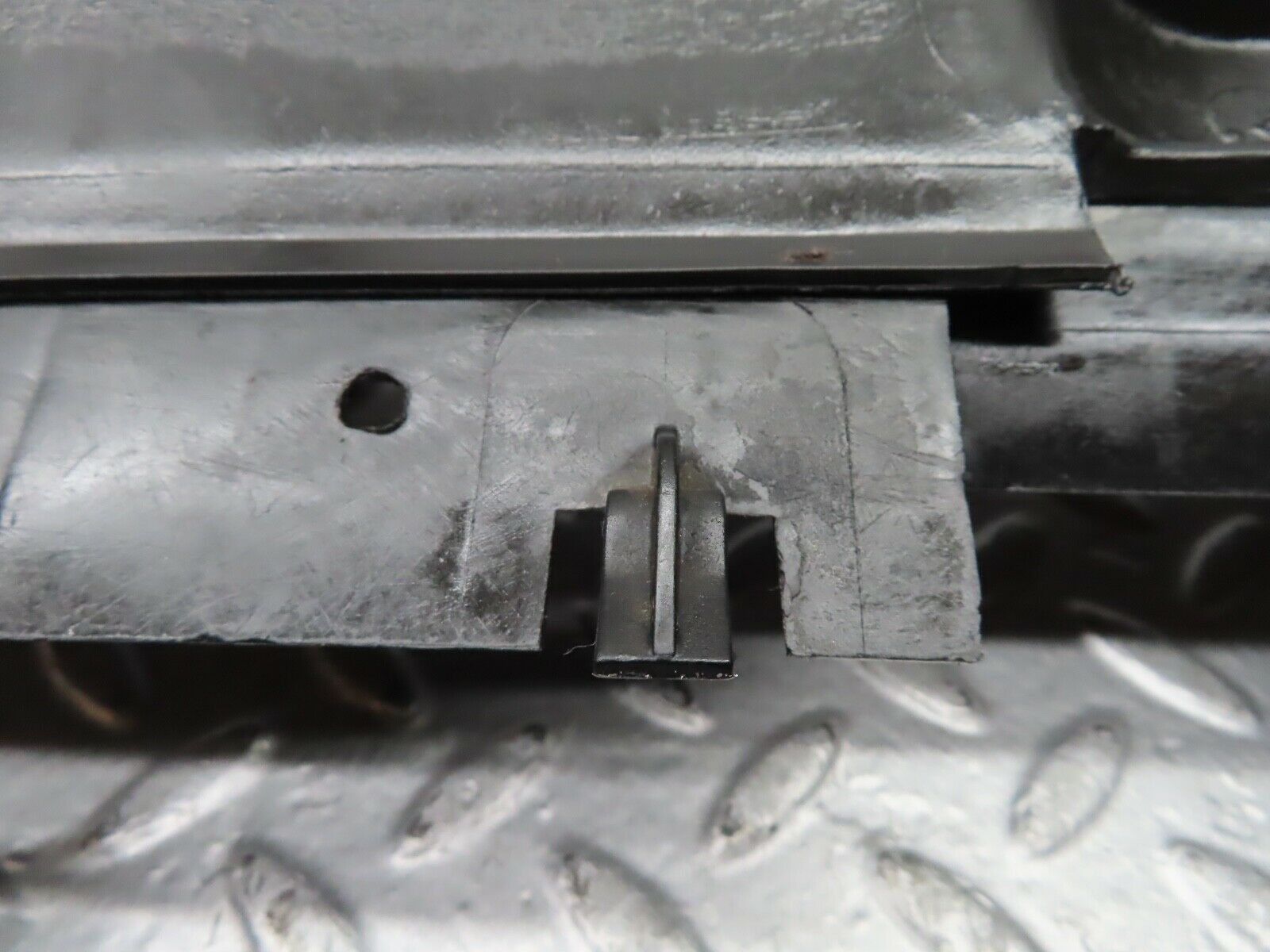 21501 Mercedes-Benz W126 300SE Under Dash Panel Right Burgundy Red 1268305244