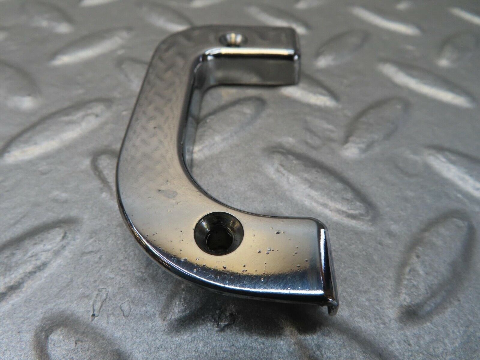 16039 Mercedes-Benz W123 280E Left Interior Chrome Door Latch Trim 1237230124