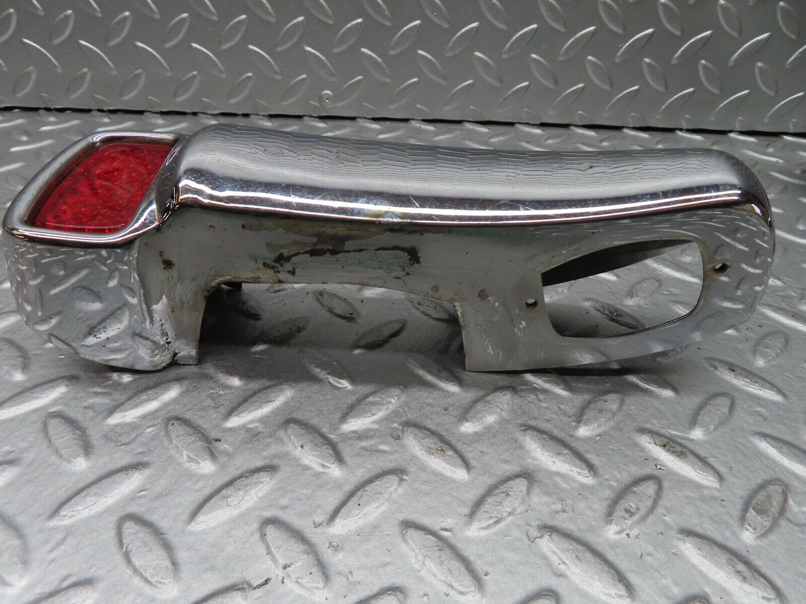 19795 Mercedes-Benz W121 190b Ponton Rear Bumper Chrome Overriders Pair