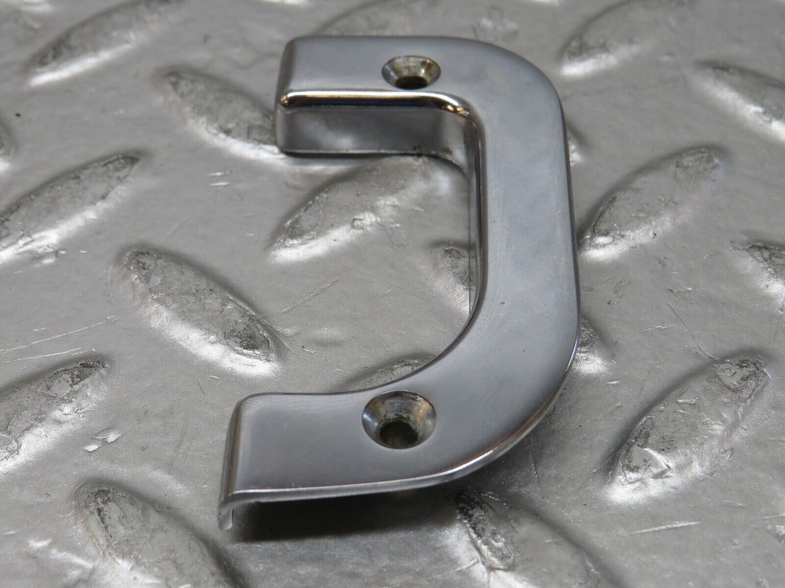 26798 Mercedes-Benz W123 240D Right Interior Door Chrome Latch Trim 1237230224