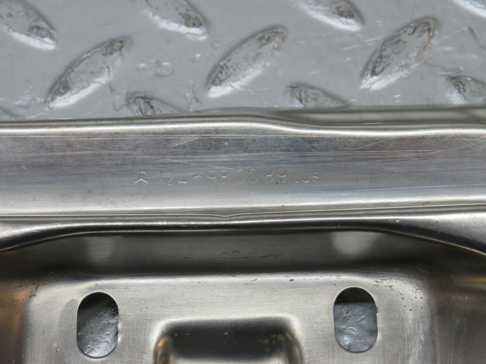 31216 Mercedes-Benz S124 220TE Wagon Trunk Edge Chrome Moulding 1246980089