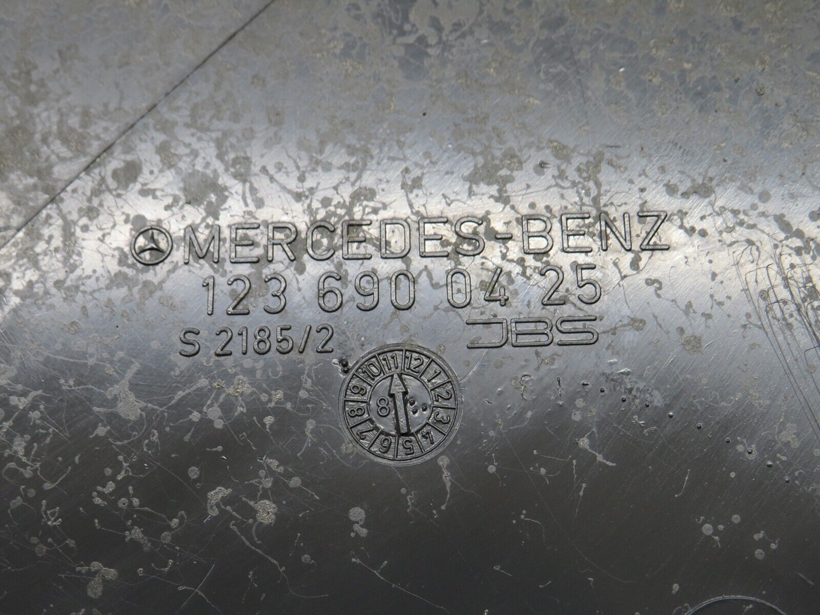 31940 Mercedes-Benz W123 230E C Pillar Cover Panel Right Side Blue 1236900425