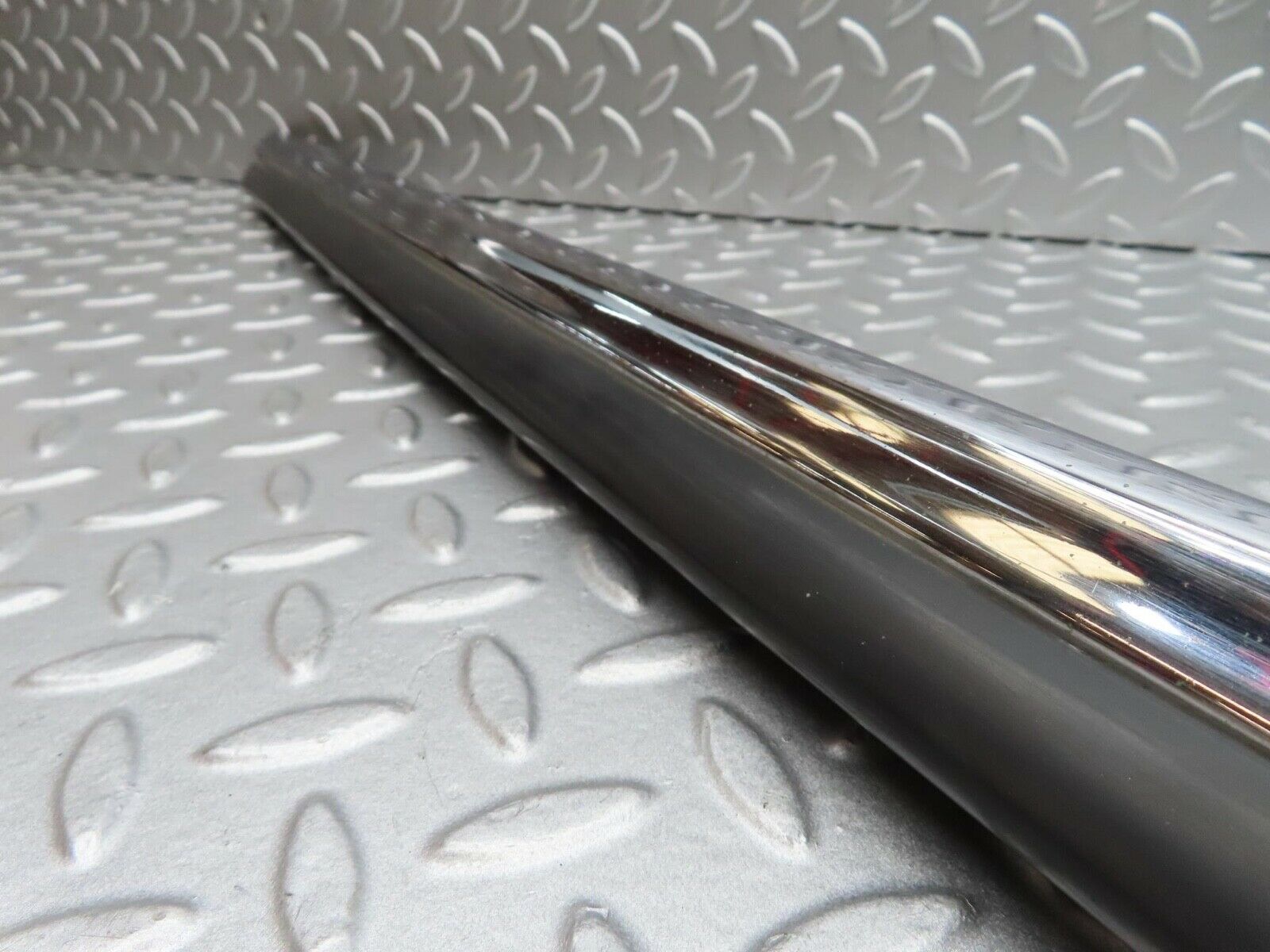 14313 Mercedes-Benz W116 350SE Rear Left Upper Bumper Chrome 1168800771