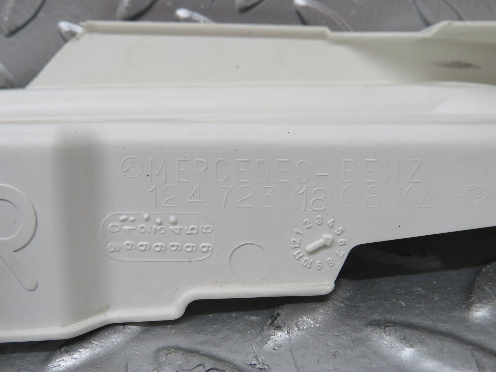 25972 Mercedes-Benz W124 280E Front Door Lock Cover Pair 1247231808 1247231708