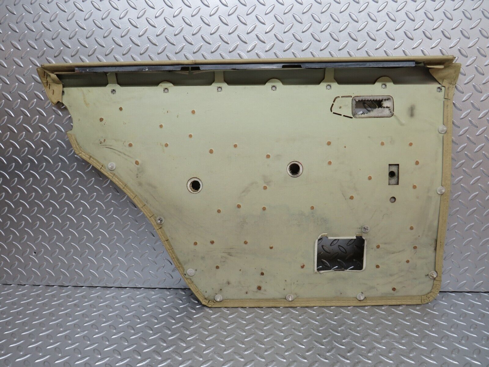 0612 Mercedes-Benz W123 230E Rear Right Door Card Panel Beige
