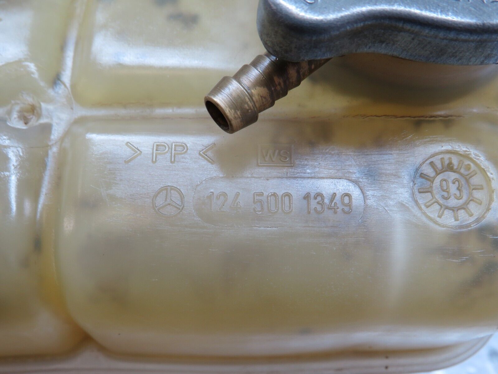 26744 Mercedes-Benz C124 220CE Coupe Coolant Reservoir Tank 1245001349