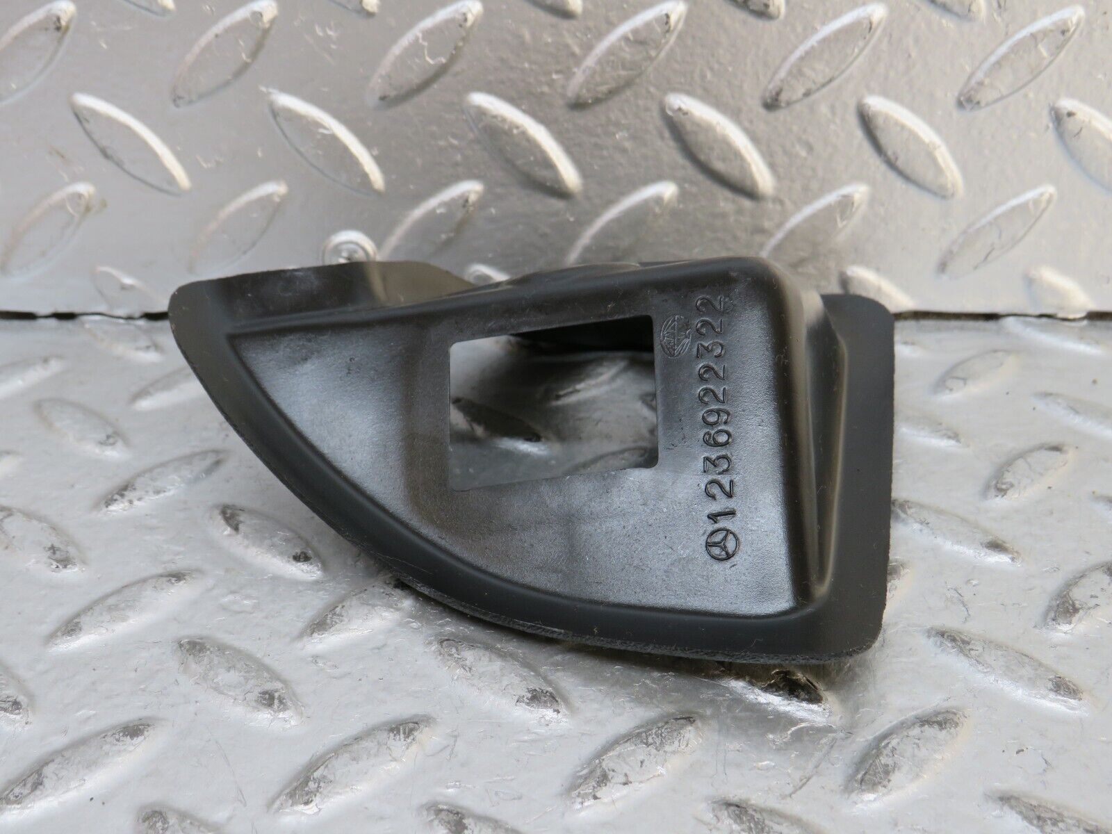 28273 Mercedes-Benz S123 240D Wagon Rear Seat Latch Cover Left 1236922322