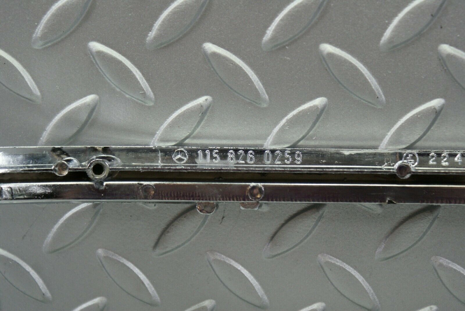 3091 Mercedes-Benz W115 220D Tail Light Chrome Frame Right Side 1158260259