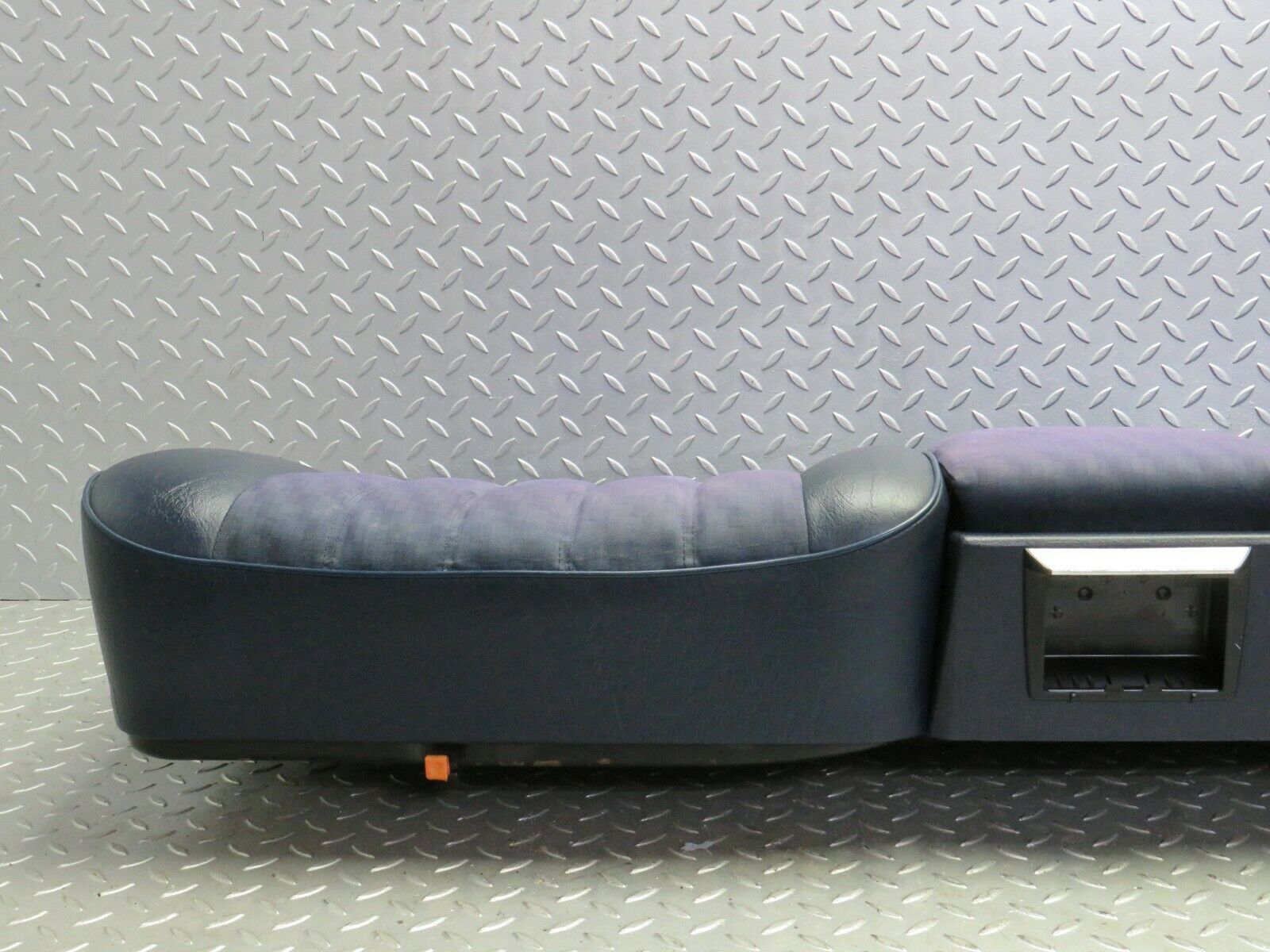 23043 Mercedes-Benz C123 230CE Coupe Rear Seat Bottom Blue Half Leather