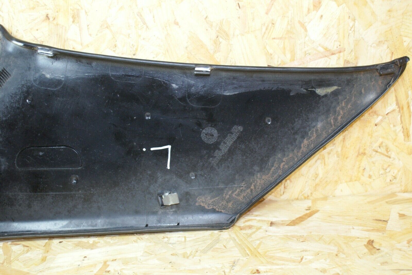 2217 Mercedes-Benz W123 280E C Pillar Cover Left Side Black 1236900325