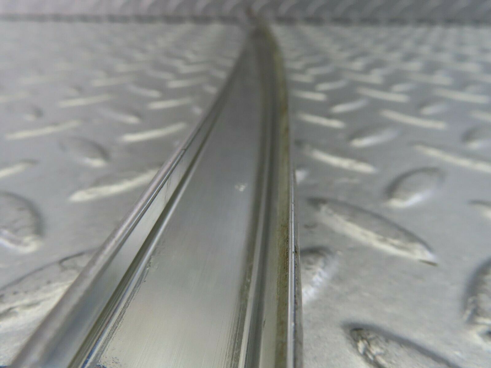 10840 Mercedes-Benz W123 230E Rear Left Chrome Window Channel