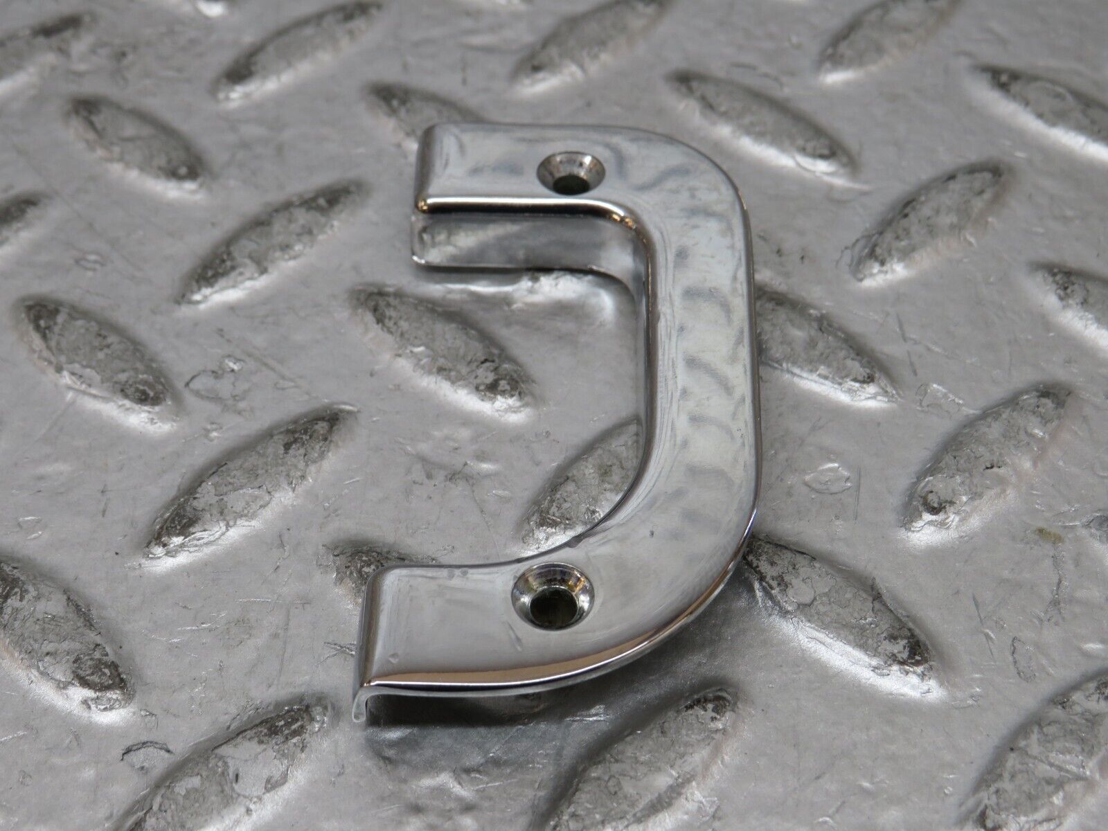 27871 Mercedes-Benz W123 280E Right Interior Chrome Door Latch Trim 1237230224