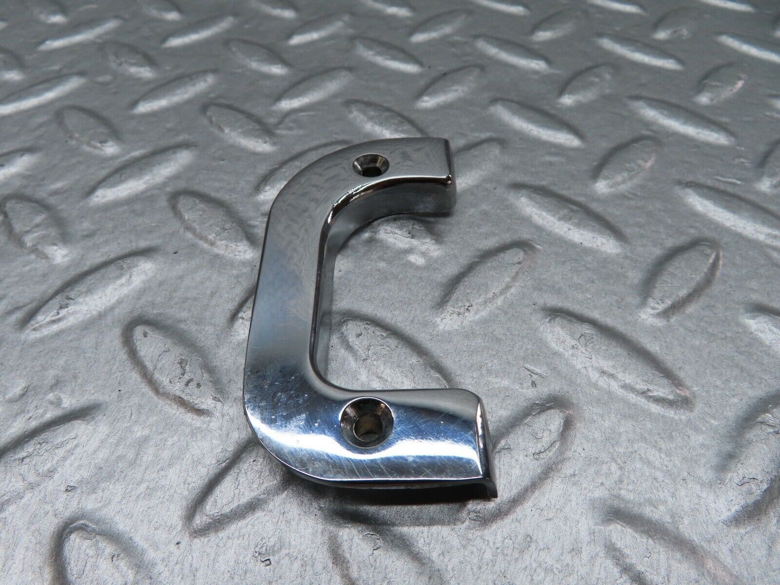 17952 Mercedes-Benz W123 200 Right Interior Chrome Door Latch Trim 1237230224