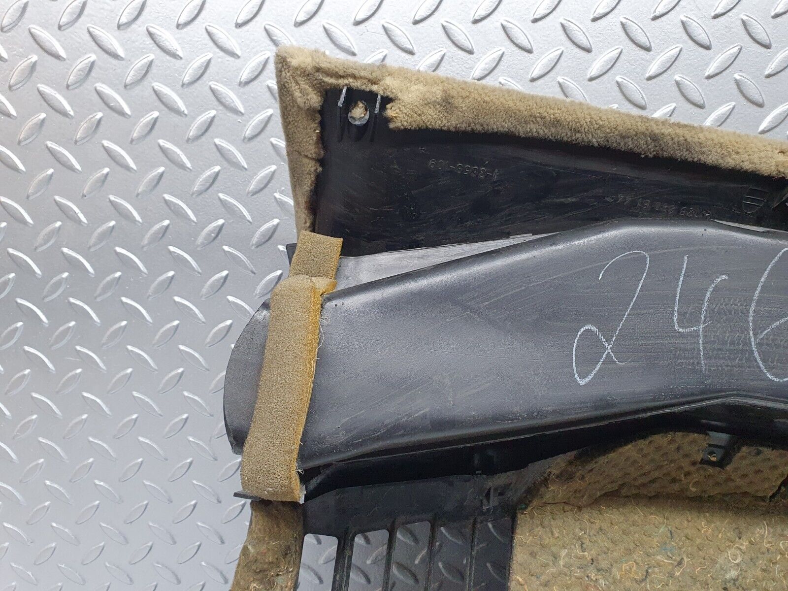 41055 Mercedes-Benz W126 300SE Under Dash Panel Left Beige 1268305344 1266801517 1268305144