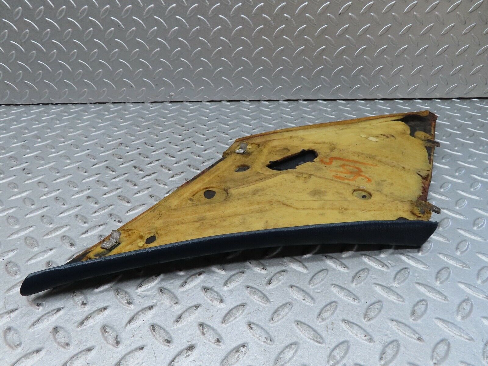 17517 Mercedes-Benz W116 450SEL C Pillar Cover Trim Left Side Blue