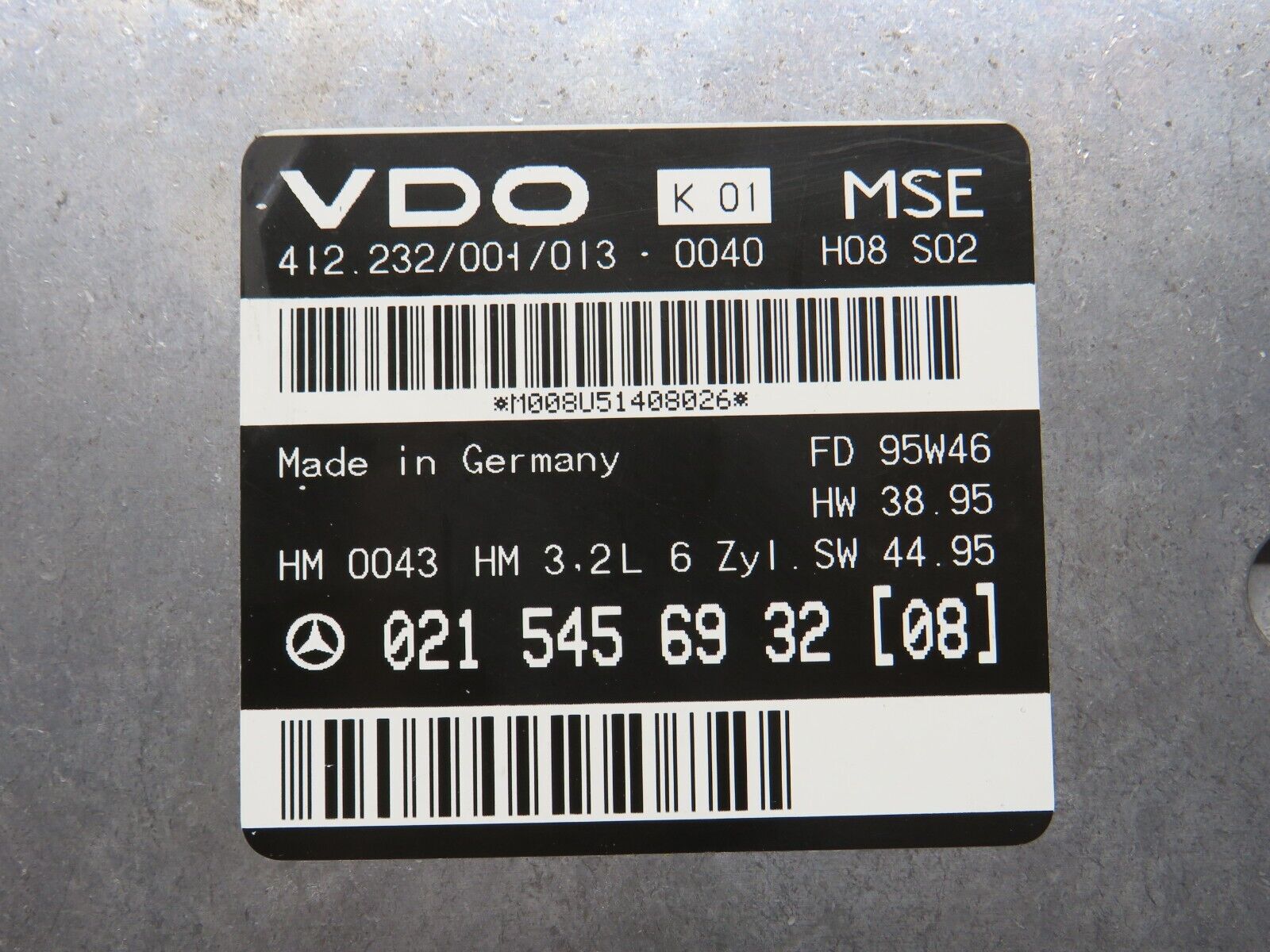 39477 Mercedes-Benz R129 320SL Coupe ECU Engine Control Unit 0215456932 2105400373