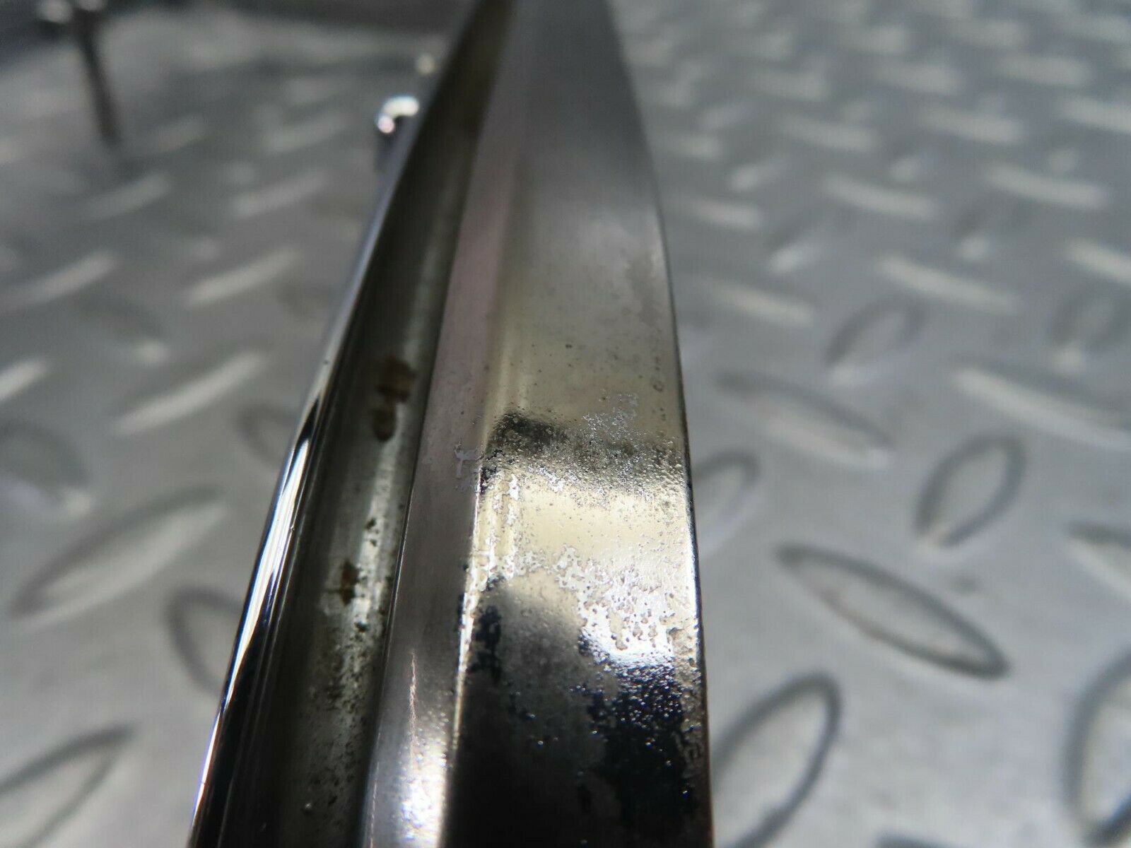 8514 Mercedes-Benz W115 Tail Light Chrome Frame Right