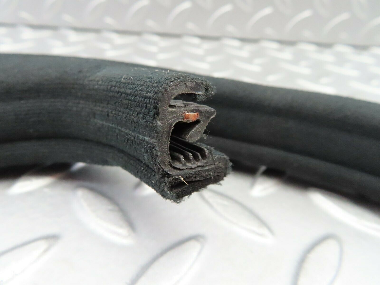 6636 Mercedes-Benz S124 E220 Wagon Rear Left Cloth Covered Door Seal