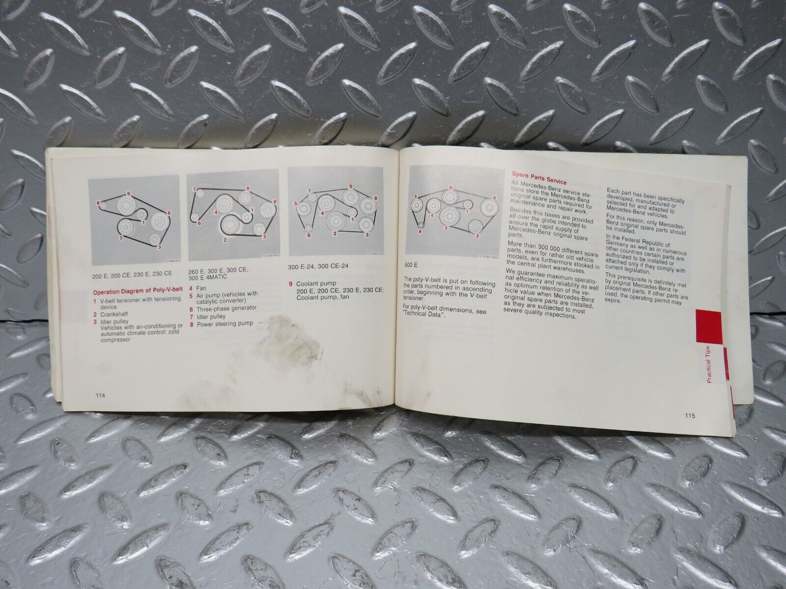 30535 Mercedes-Benz W124 230E Owners Manual 1245844483