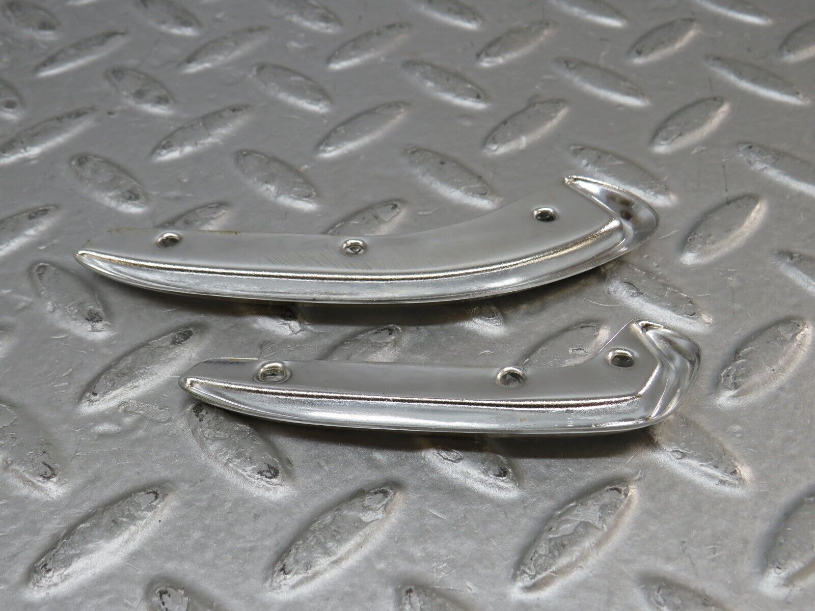 37299 Mercedes-Benz W109 300SEL Interior Door Handle Chrome Trim Pair Left