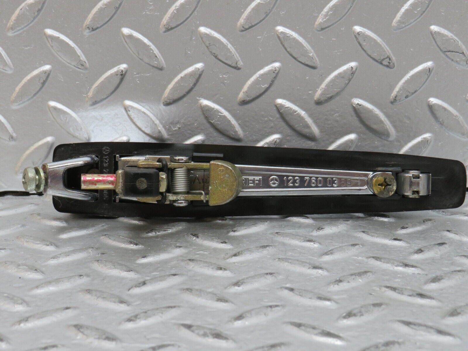 28166 Mercedes-Benz W123 280E Rear Left Exterior Chrome Handle 1237600359