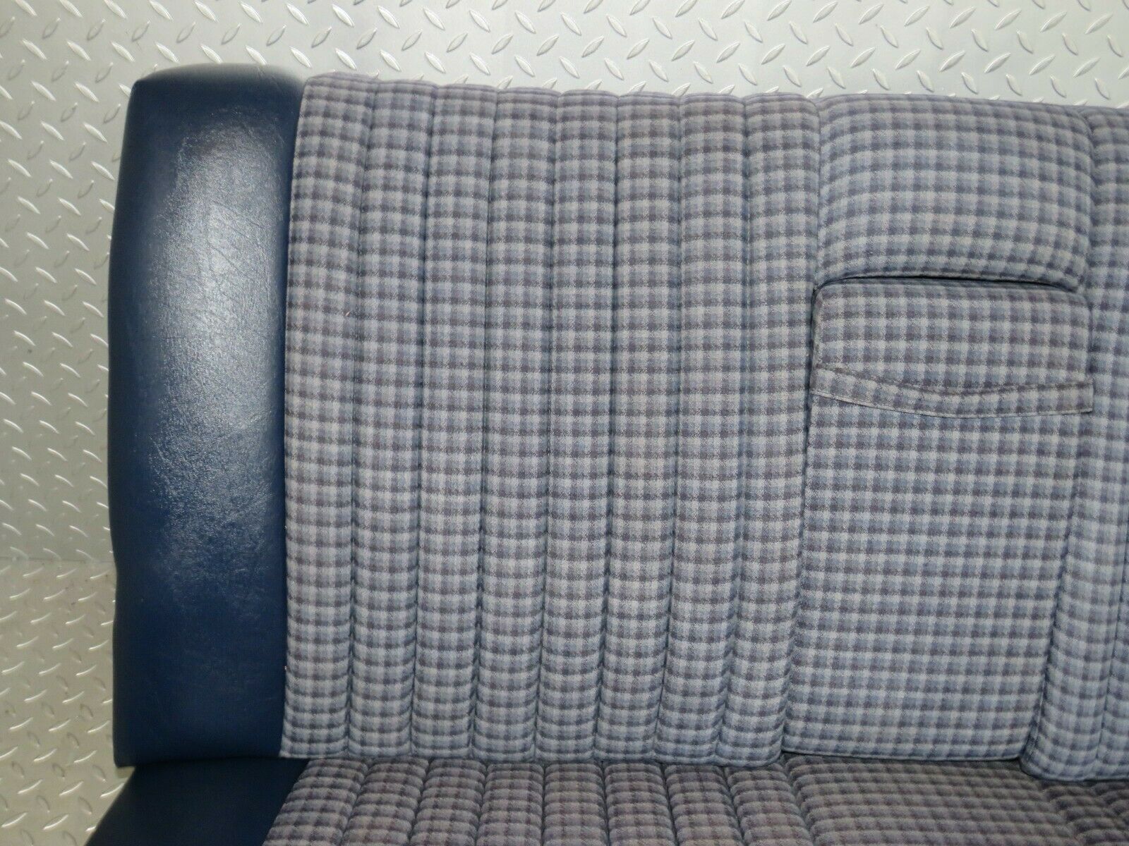 23762 Mercedes-Benz C107 450SLC Coupe Rear Seat Half Leather Blue