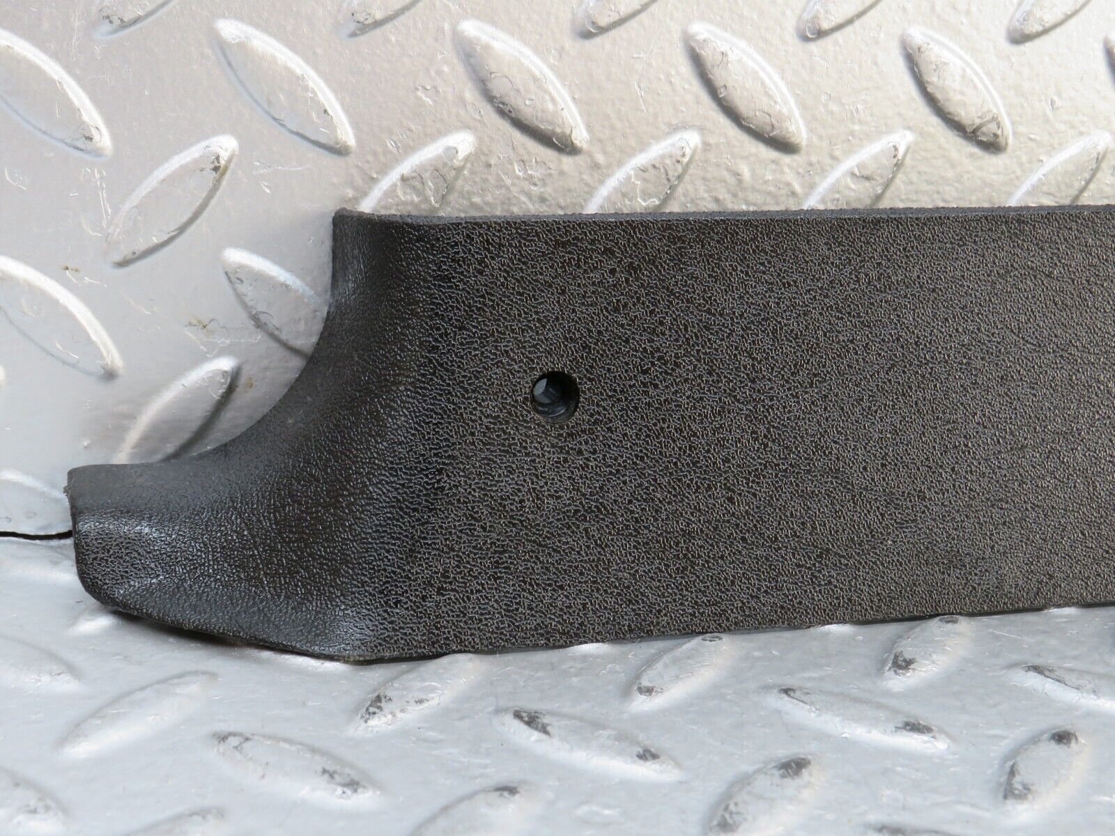 28268 Mercedes-Benz S123 240D Wagon B Pillar Bottom Cover Left Black 123692212