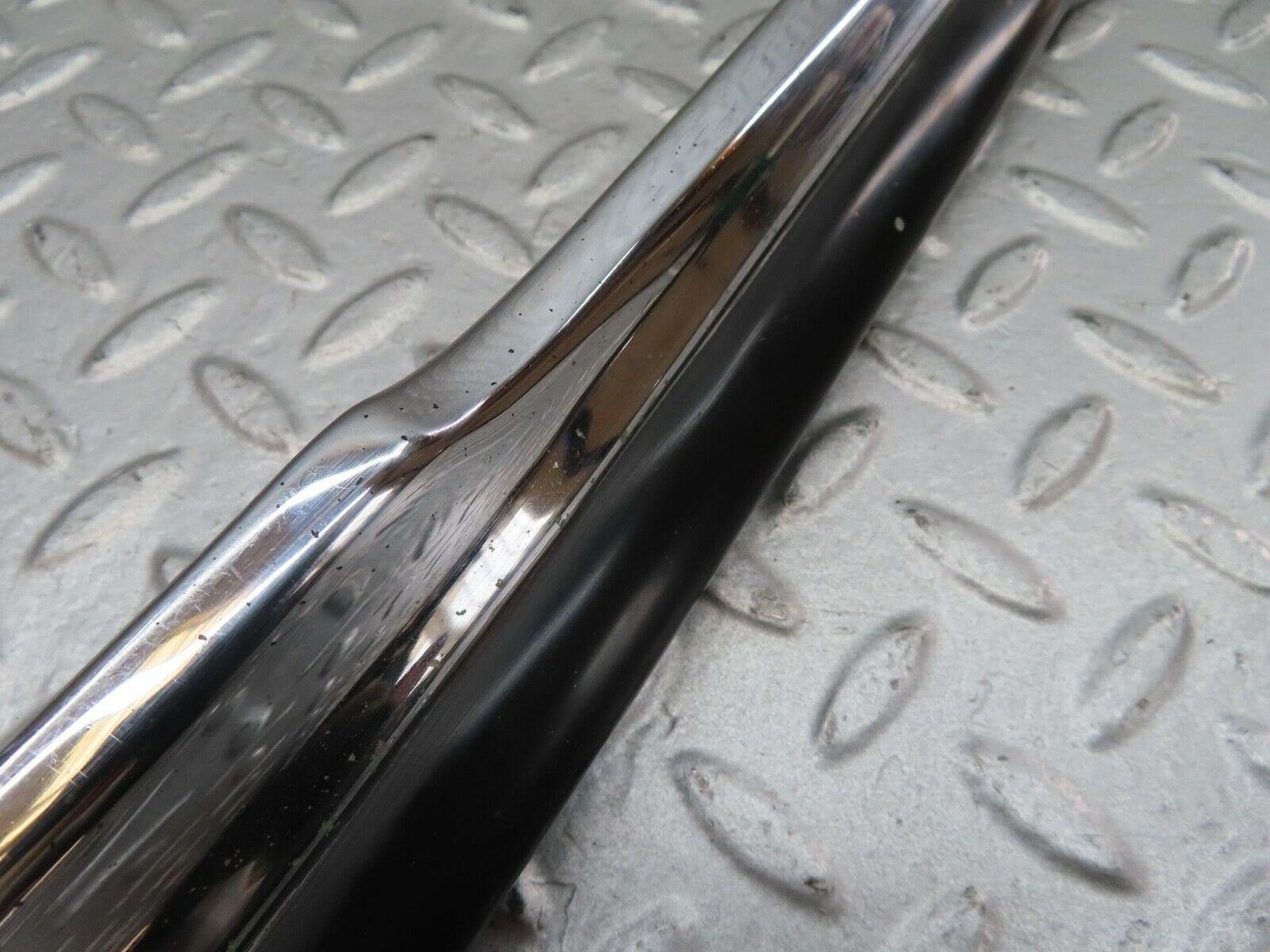 14312 Mercedes-Benz W116 350SE Rear Right Upper Bumper Chrome 1168800871