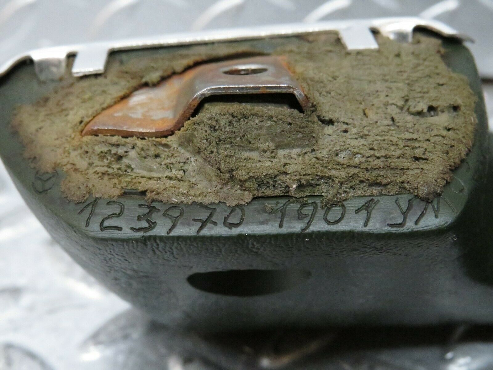 23702 Mercedes-Benz W123 Rear Left Interior Door Handle Green 1239701901