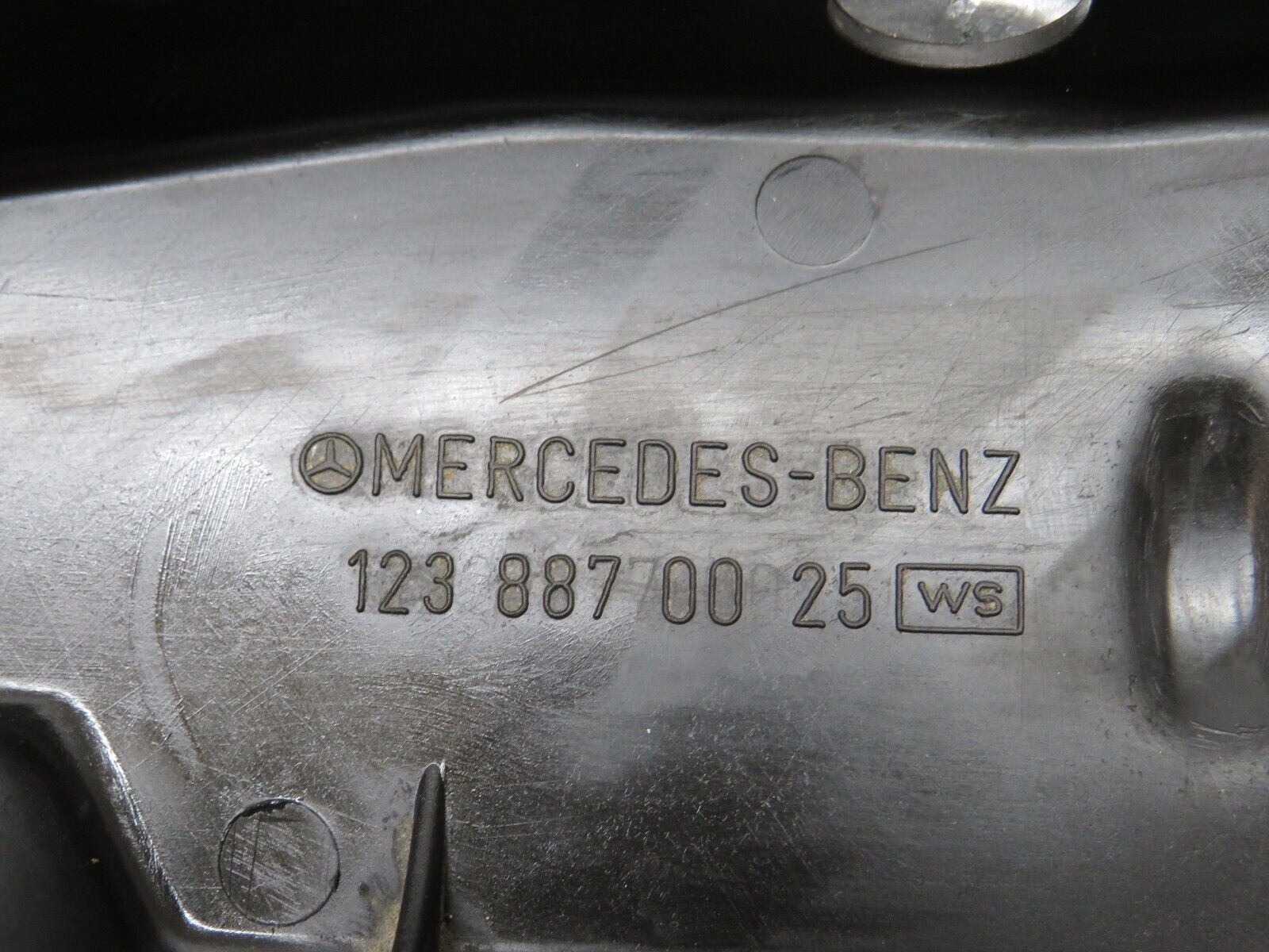 27126 Mercedes-Benz W123 280E Bonnet Lock Catch Cover 1238870025