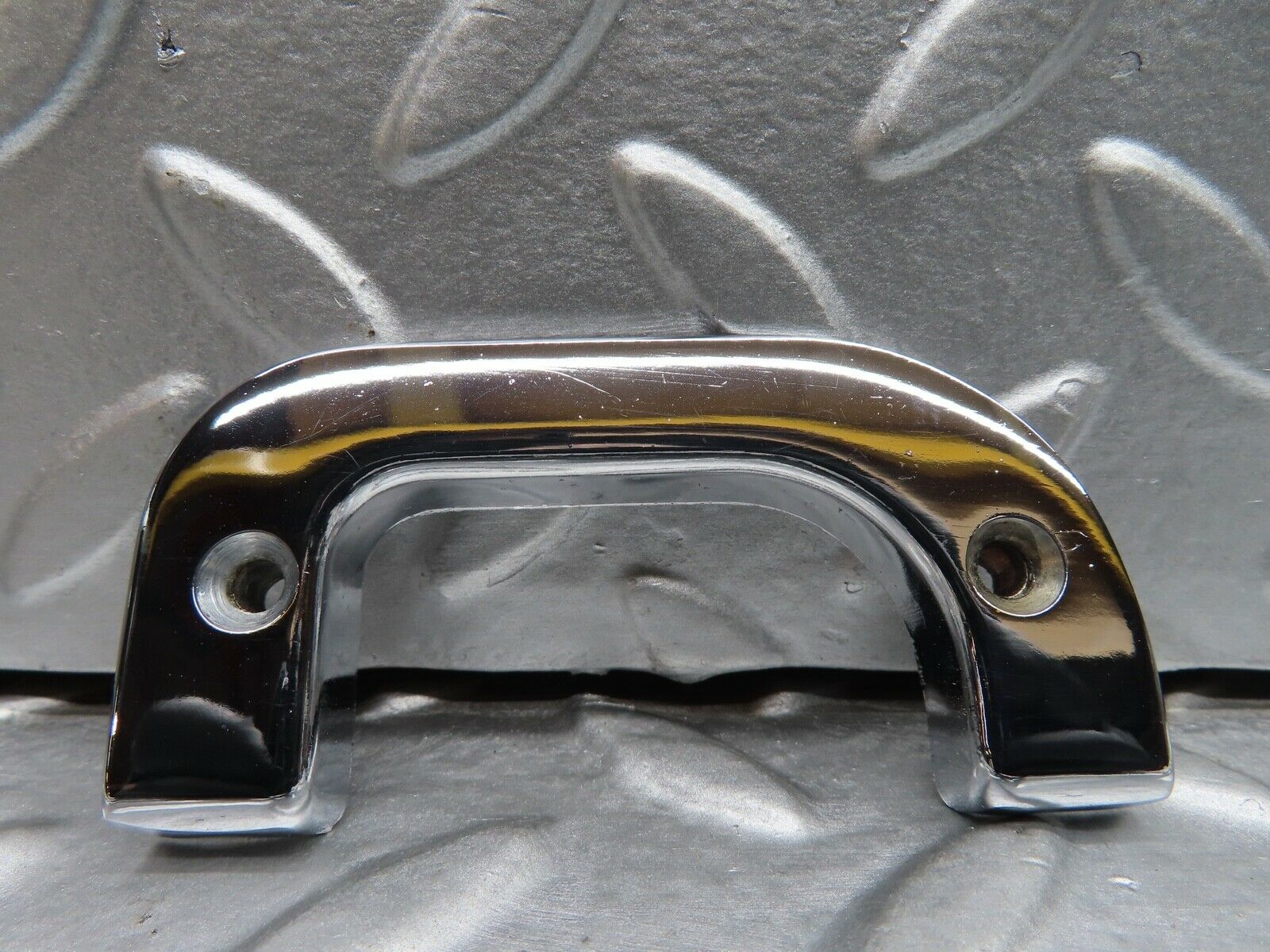 21082 Mercedes-Benz W123 230E Right Chrome Door Latch Trim 1237230224