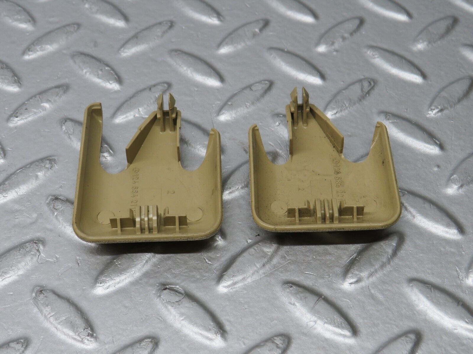 38952 Mercedes-Benz W201 190E 2.6L Front Seat Rail Trim Cover Beige 1246842118 1246842218