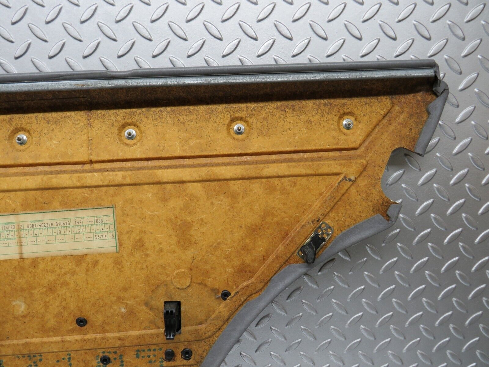 30243 Mercedes-Benz W124 230E Rear Left Door Card Grey 1247370970