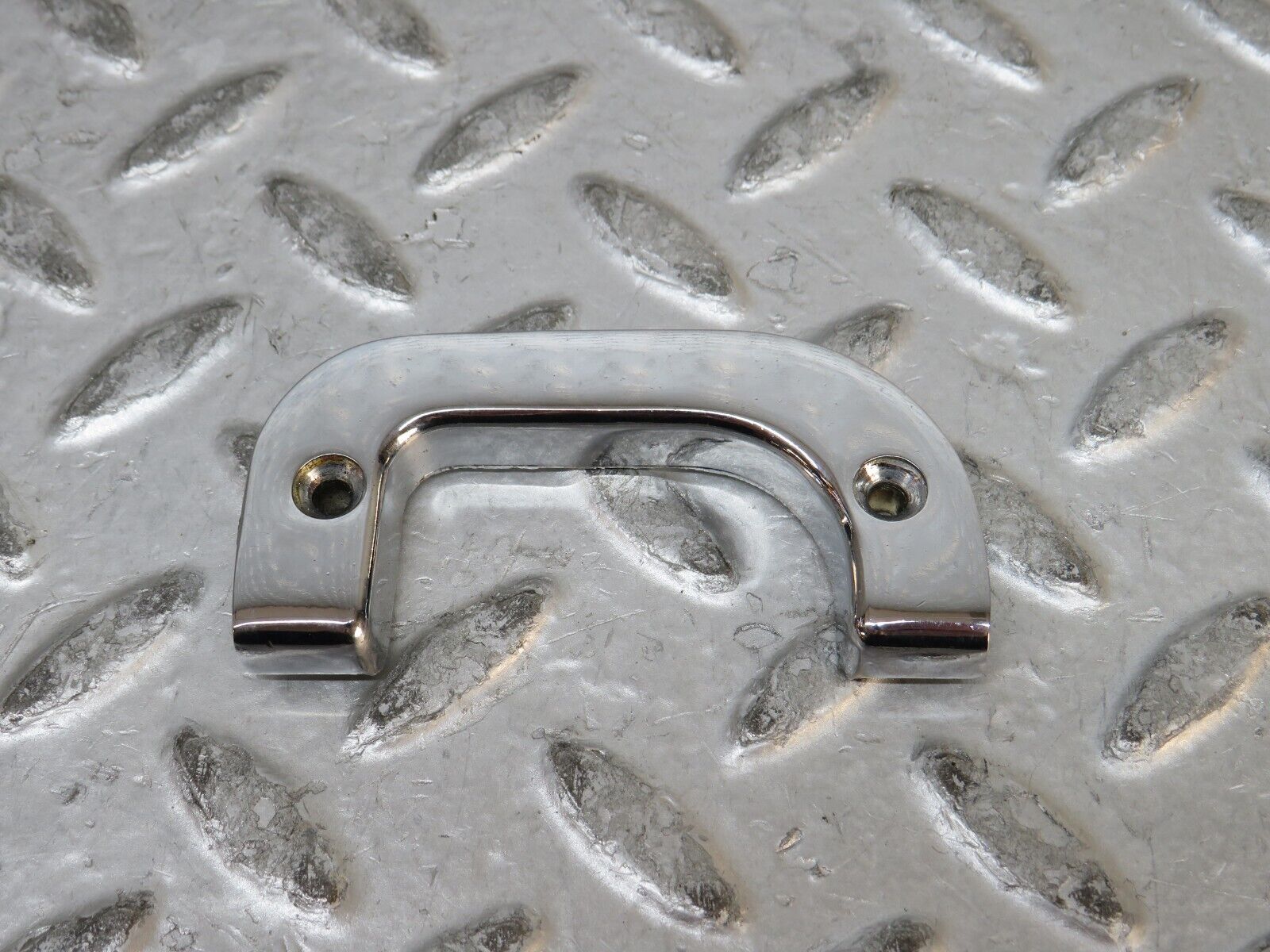 28801 Mercedes-Benz W123 230E Right Interior Chrome Door Latch Trim 1237230224