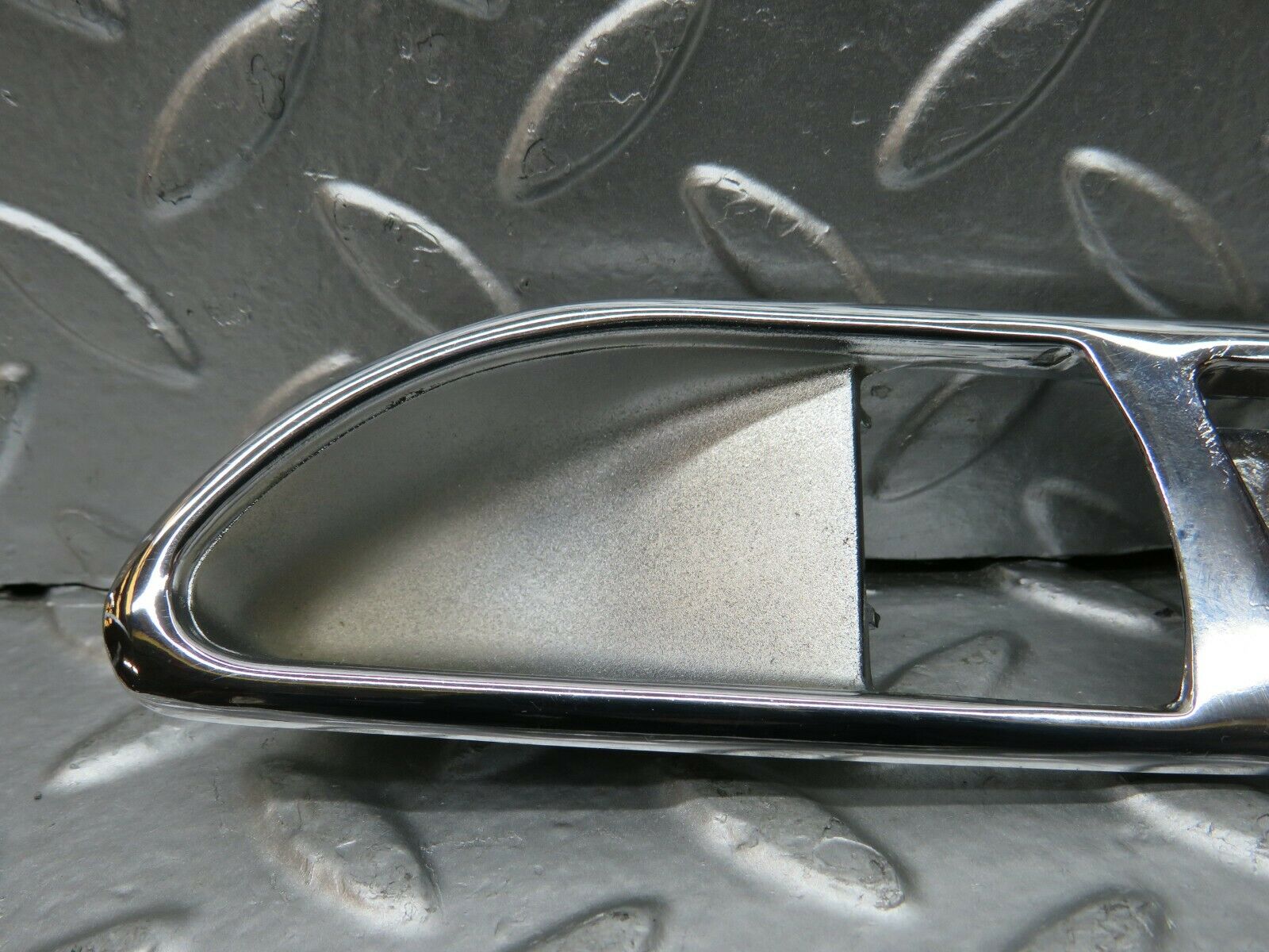 22747 Mercedes-Benz C107 450SL Interior Door Handle Chrome Surround Right Side