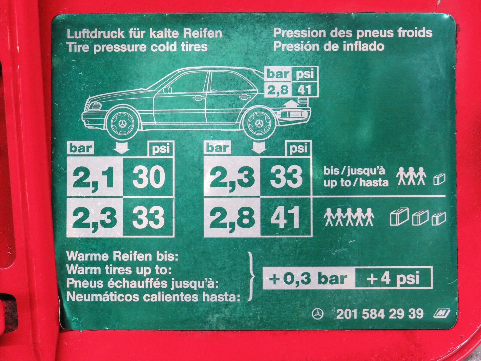 38782 Mercedes-Benz W201 190E 2.6L Fuel Tank Flap Cap 2015842939