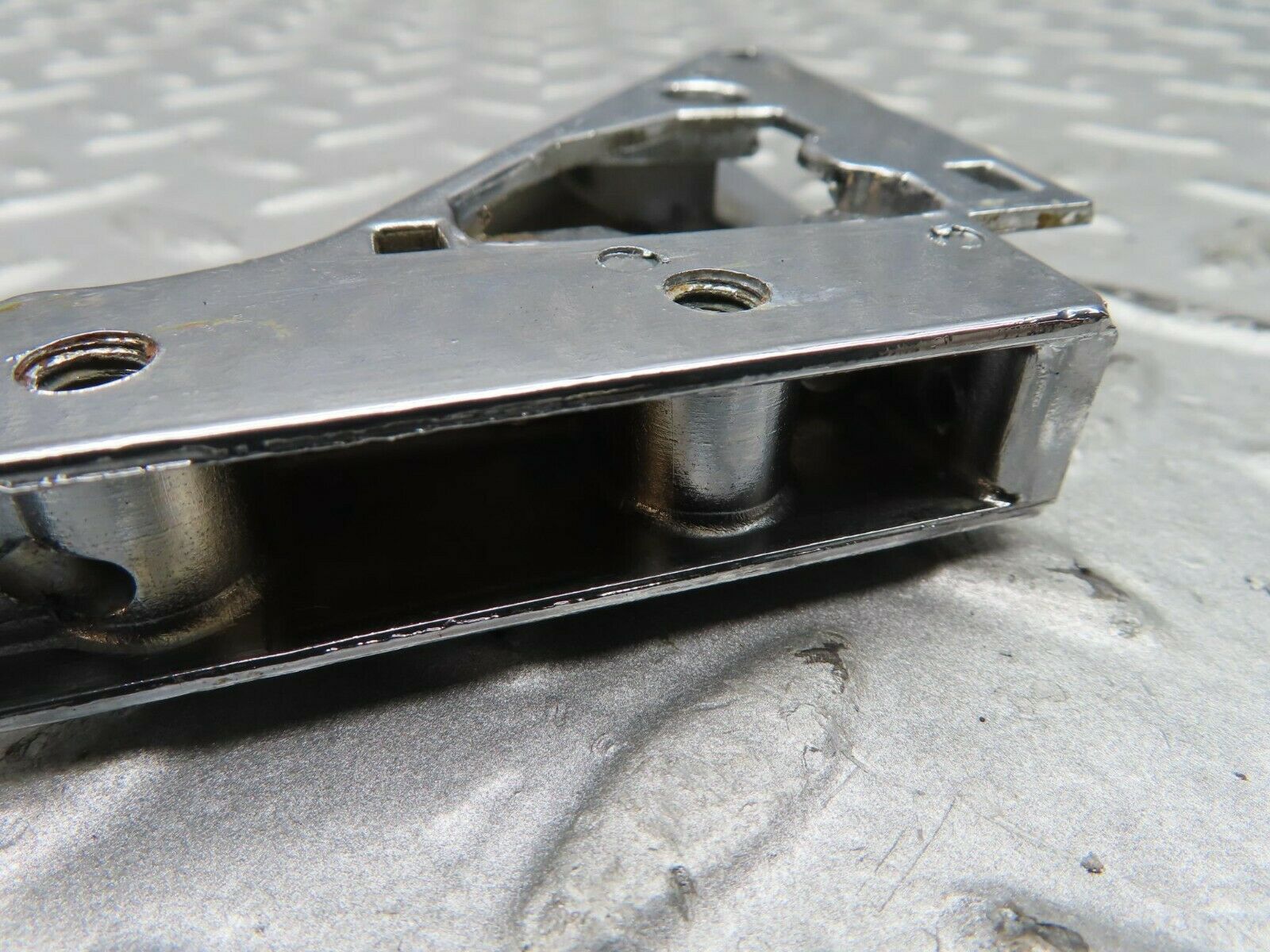 16623 Mercedes-Benz C107 380SLC Right Wing Mirror Triangle Chrome Bracket