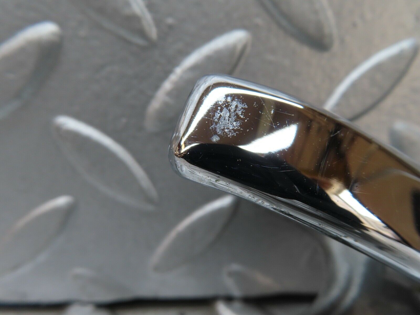 17568 Mercedes-Benz W116 450SEL Rear Right Interior Chrome Door Handle