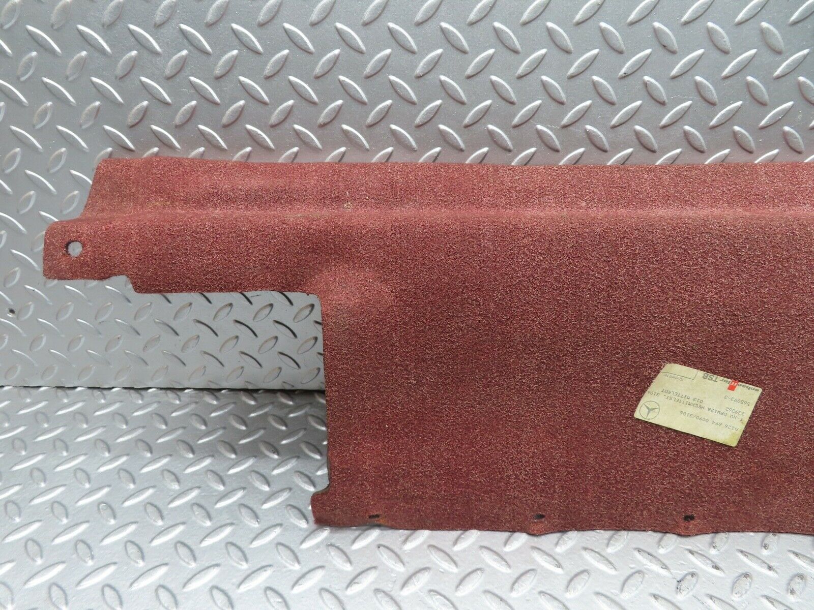 21499 Mercedes-Benz W126 300SE Boot Rear Carpet Cover Burgundy Red 1266940090