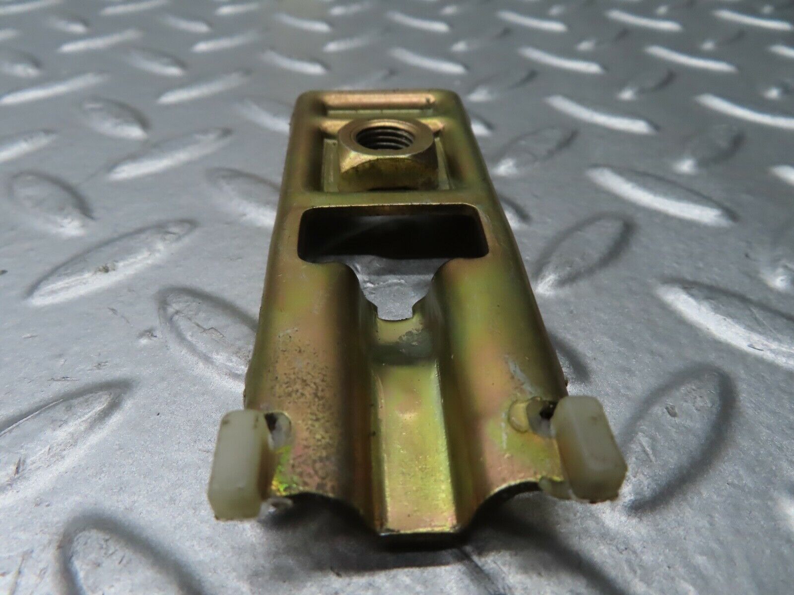 21571 Mercedes-Benz W126 300SE Seat Belt Adjuster Rail 1268680011