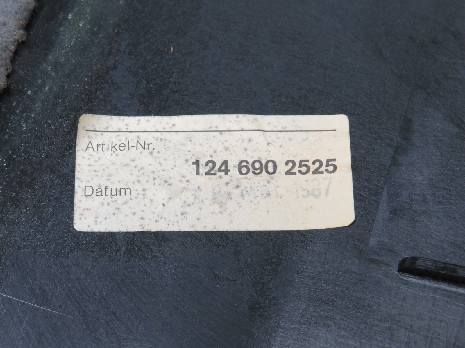 32331 Mercedes-Benz S124 300TE Trunk Side Panel Cover Left Grey 1246921389