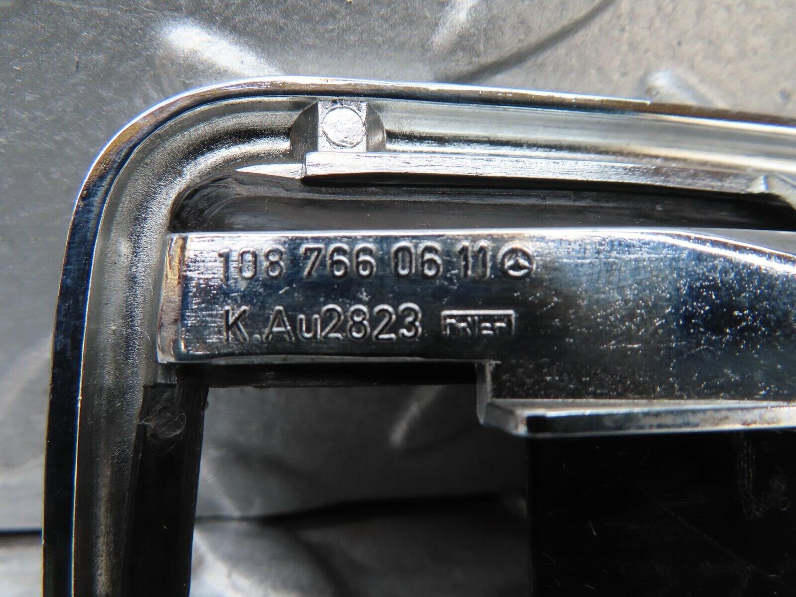 7054 Mercedes-Benz W123 230E Chrome Frame For Door Opener Right 1087660611