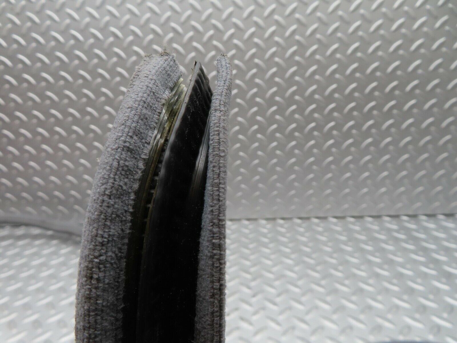 16373 Mercedes-Benz W124 260E Rear Left Cloth Covered Door Seal Grey