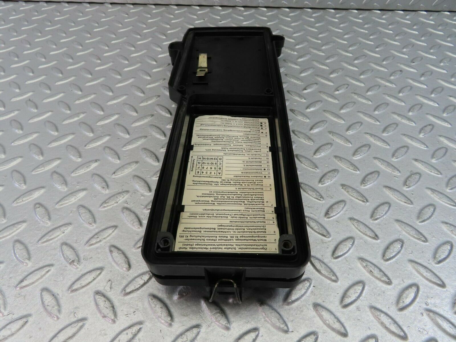 9348 Mercedes-Benz C124 300CE Fuse Box Lid Cover Panel 1245400282