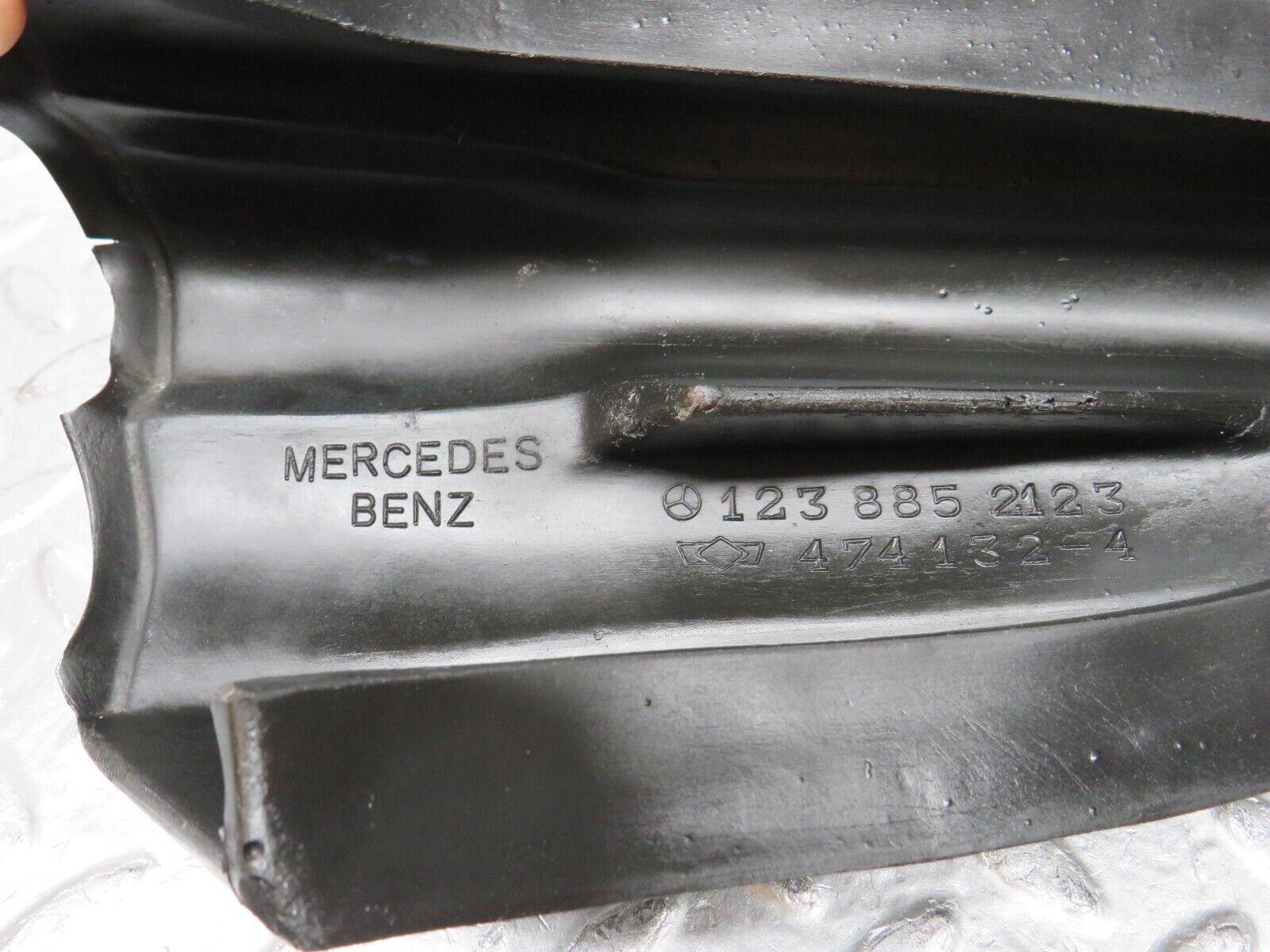 30975 Mercedes-Benz W123 200D Rear Left Bumper Rubber 1238852123