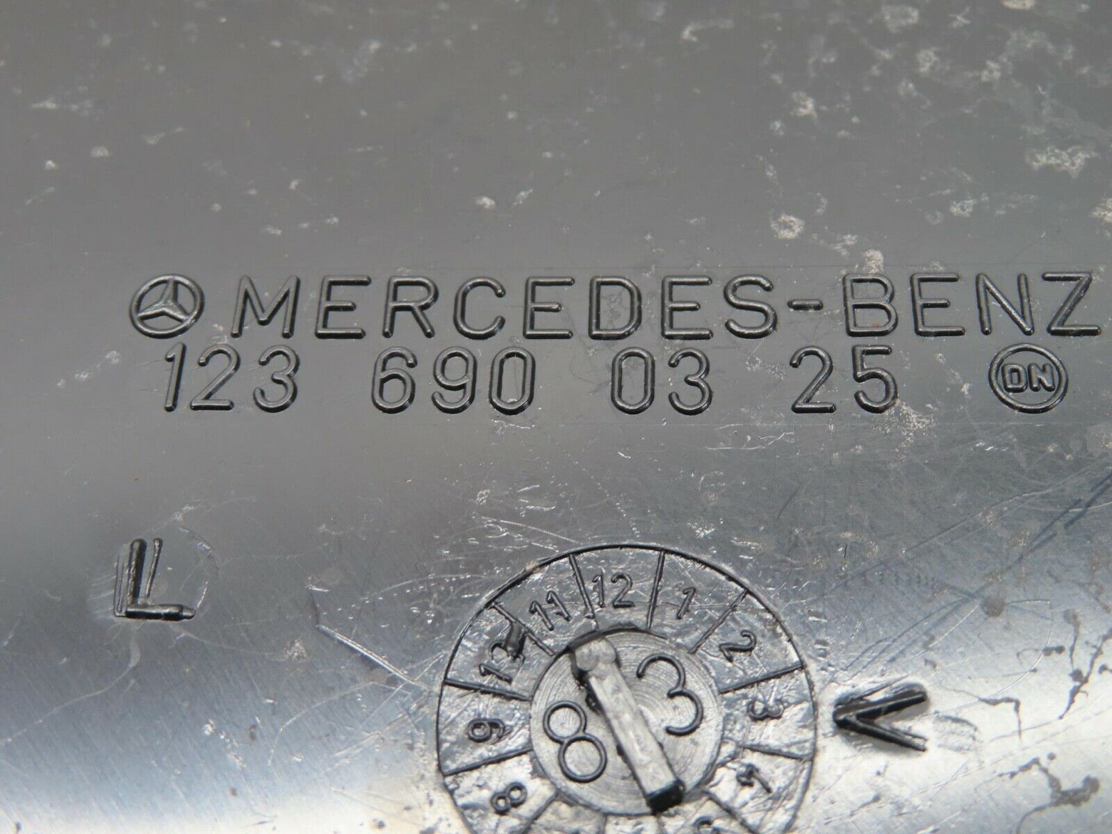 13438 Mercedes-Benz W123 200 C Pillar Cover Panel Left Beige 1236900325