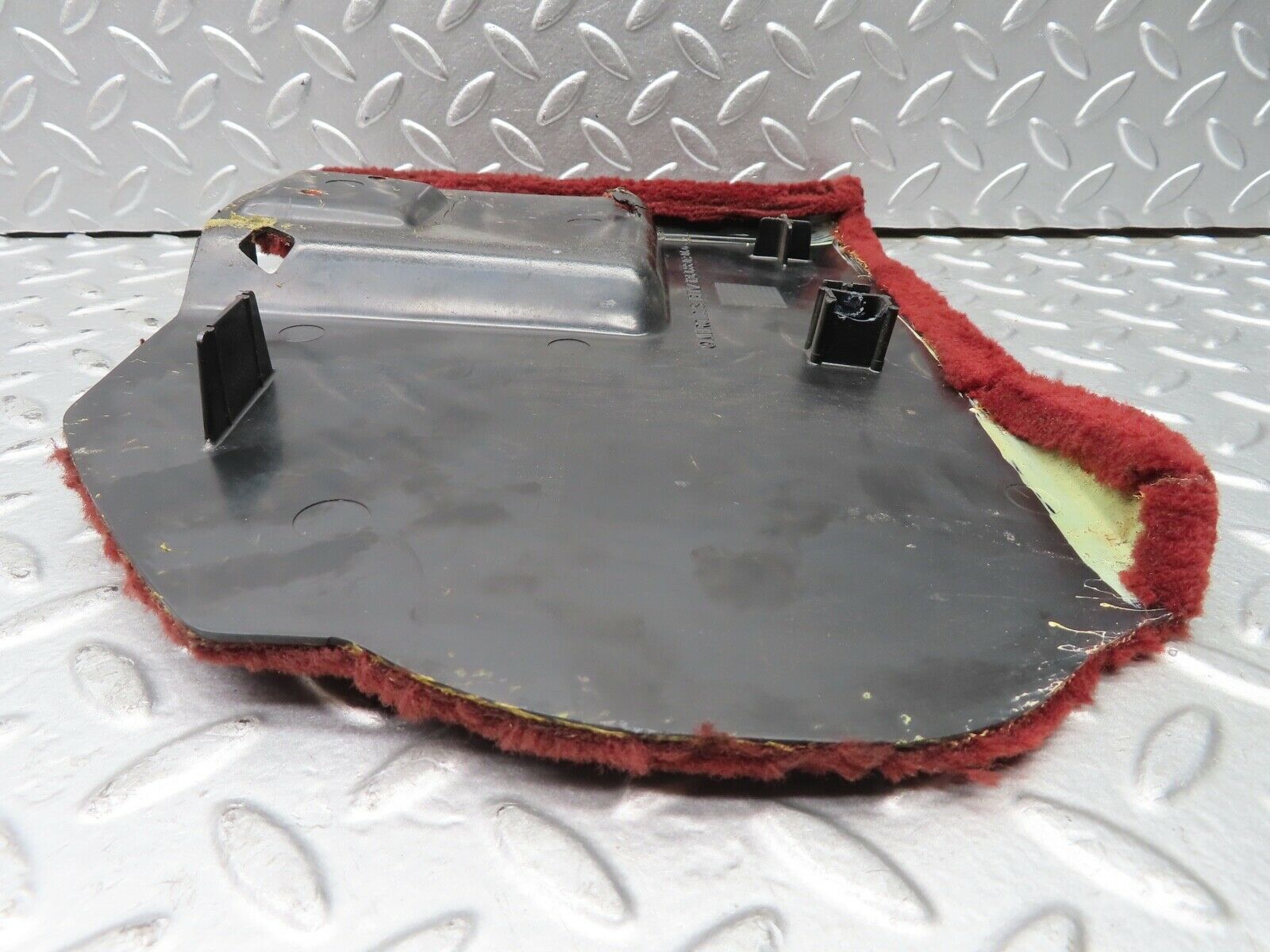 21503 Mercedes-Benz W126 300SE Front Left Kick Panel Burgundy Red 1266880306