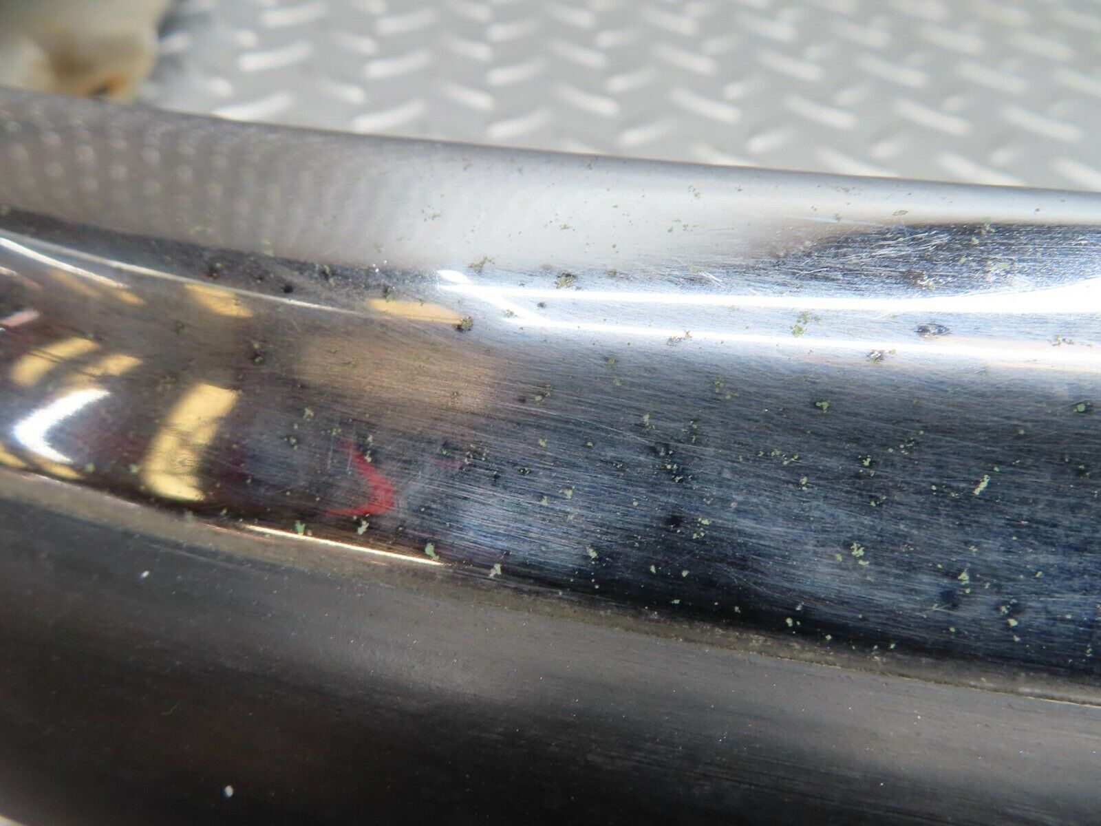 14411 Mercedes-Benz W116 350SE Front Left Upper Bumper Corner